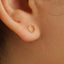 Tiny Dotty Open Circle Stud Earring, Unisex, Gold, Silver SHEMISLI - SS132