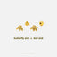 Tiny Bee Stud Earring, Unisex, Gold, Silver SHEMISLI SS681 Butterfly End, SS682 Screw Ball End (Type A)