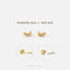 Super Tiny Climber Earring, Unisex, Gold, Silver SHEMISLI - SS078 Butterfly End, SS769 Screw Ball End (Type A) LR