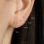 White CZ Stud 1.5, 2, 2.5, 3mm, Unisex, Gold, Silver SS221 SS072 SS158 SS073 Butterfly End, SS463 SS464 SS465 SS466 Screw Ball End (Type A)