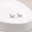 Tiny Bat Stud Earring, Unisex, Gold, Silver SHEMISLI SS883 Butterfly End, SS884 Screw Ball End (Type A)