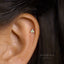 Tiny Opal Clover Flower Stud, Unisex, Gold, Silver SHEMISLI SS184 Butterfly End, SS461 Screw Ball End (Type A)
