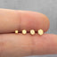 Tiny Circle Stud 2, 3, 3.5, 4mm Unisex, Gold, Silver SS328 SS329 SS335 SS017 Butterfly End, SS479 SS480 SS481 SS482 Screw Ball End (Type A)