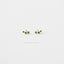 Tiny Triple Emerald Stones Climber Stud Earring, Unisex, Gold, Silver SHEMISLI SS126 Butterfly End, SS490 Screw Ball End (Type A) LR
