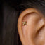 Tiny Airplane Stud Earring, Unisex, Gold, Silver SHEMISLI SS683 Butterfly End, SS684 Screw Ball End (Type A)