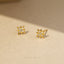 Tiny Star Stud Earring, Starburst CZ Stud, Celestial Earring, Unisex, Gold, Silver SS035 Butterfly End, SS351 Screw Ball End (Type A)