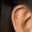 Tiny Koi Fish Studs Earring, Unisex, Gold, Silver SHEMISLI SS823 Butterfly End, SS824 Screw Ball End (Type A) LR