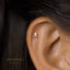 Dainty Ampersand Sign Stud Earring, Unisex, Gold, Silver SHEMISLI SS635 Butterfly End, SS636 Screw Ball End (Type A)