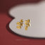Tiny Football Stud Earring, Unisex, Gold, Silver SHEMISLI SS691 Butterfly End, SS692 Screw Ball End (Type A)