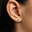 Tiny Green Sea Turtle Stud Earring, Unisex, Gold, Silver SS813 Butterfly End, SS814 Screw Ball End (Type A) LR