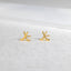 Hockey Stick Stud, Butterfly End or Screw Ball End Earring, Minimalist Style, A-SS833 SS834