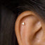 Triangle Stud Earring, Unisex, Gold, Silver SHEMISLI SS016 Butterfly End, SS749 Screw Ball End (Type A)