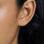 Tiny Butterfly Stud Earring, Unisex, Gold, Silver - SS042 Butterfly End, SS486 Screw Ball End (Type A)