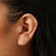 Tiny Safety Pin Stud Earring, Unisex, Gold, Silver SHEMISLI SS803 Butterfly End, SS804 Screw Ball End (Type A) LR