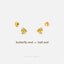Tiny Angelfish Studs, Fish Earring, Unisex, Gold, Silver SHEMISLI SS657 Butterfly End, SS658 Screw Ball End (Type A) LR