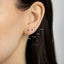 Sapphire CZ Stone Stud, Unisex, Gold, Silver - SS269, SS270, SS271, SS272 Butterfly End, SS738, SS739, SS740, SS741 Screw Ball End (Type A)