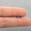 Sapphire CZ Stone Stud, Unisex, Gold, Silver - SS269, SS270, SS271, SS272 Butterfly End, SS738, SS739, SS740, SS741 Screw Ball End (Type A)