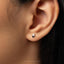 Tiny Ok Hand Gesture Sign Stud Earring, Unisex, Gold, Silver SHEMISLI SS673 Butterfly End, SS674 Screw Ball End (Type A) LR