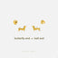 Dainty Sausage Dog Studs Earring, Unisex, Gold, Silver SHEMISLI SS885 Butterfly End, SS886 Screw Ball End (Type A) LR