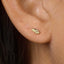 Tiny Angel Wing Stud Earring, Unisex, Gold, Silver SS649 Butterfly End, SS650 Screw Ball End (Type A) LR