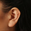 Tiny Angel Wing Stud Earring, Unisex, Gold, Silver SS649 Butterfly End, SS650 Screw Ball End (Type A) LR
