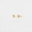 Opal Flower Stud Earring, Unisex, Gold, Silver SHEMISLI - SS161 Butterfly End, SS460 Screw Ball End (Type A)
