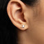 Tiny Flying Dragon Stud Earring, Unisex, Gold, Silver SHEMISLI SS829 Butterfly End, SS830 Screw Ball End (Type A) LR