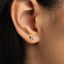 Dainty Dog Stud, Butterfly End or Screw Ball End Earring, Minimalist Style, A-SS881 SS882