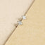 Tiny Star Stud Earring, Starburst CZ Stud, Celestial Earring, Unisex, Gold, Silver SS035 Butterfly End, SS351 Screw Ball End (Type A)