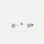Tiny Star Stud Earring, Starburst CZ Stud, Celestial Earring, Unisex, Gold, Silver SS035 Butterfly End, SS351 Screw Ball End (Type A)