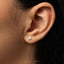 Tiny Figure Skates Stud Earring, Unisex, Gold, Silver SHEMISLI SS693 Butterfly End, SS694 Screw Ball End (Type A) LR