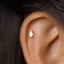 Tiny Penguin Stud Earring, Unisex, Gold, Silver SHEMISLI SS677 Butterfly End, SS678 Screw Ball End (Type A) LR