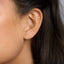 Tiny Mermaid Tail Stud Earring, Unisex, Gold, Silver SHEMISLI SS831 Butterfly End, SS832 Screw Ball End (Type A)