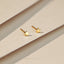 Tiny Star Stud Earring, Celestial Earrings, Unisex, Gold, Silver SHEMISLI SS018 Butterfly End, SS758 Screw Ball End (Type A)