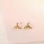 Tiny Mermaid Tail Stud Earring, Unisex, Gold, Silver SHEMISLI SS831 Butterfly End, SS832 Screw Ball End (Type A)