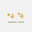 Penguin Stud, Butterfly End or Screw Ball End Earring, Minimalist Style, A-SS677 SS678