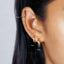 Simple Round Hoop, Huggies Earring, Minimalist Style, A-SH586 SH588 SH590 SH009