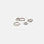 Simple Clear CZ Hoop Earring, White Stone Huggies, Unisex, Gold, Silver SHEMISLI SH040, SH041, SH042, SH043, SH044, SH045