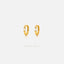 Marquise Gemstone Hoop, Huggies Earring, Minimalist Style, A-SH591