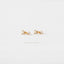 Butterfly CZ Drop Hoop Earring, Huggies, Unisex, Gold, Silver SHEMISLI SH187