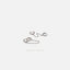 Double Hoop Earring With Chain for Two Piercings, Huggies, Unisex, Gold, Silver SHEMISLI - SH006, SH615