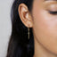Dagger Sword Dangle Hoop Earring, Unisex, Gold, Silver SHEMISLI SH197