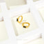 Black Baguette CZ Hoop, Unisex, Gold, Silver SHEMISLI - SH354