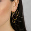Large Thin Hoop, Light weight Huggies, Unisex, Gold, Silver SHEMISLI - SH268, SH152, SH269