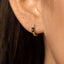 Black Baguette CZ Hoop, Unisex, Gold, Silver SHEMISLI - SH354