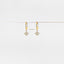 Star Hoop Earring, CZ Drop Huggies, Unisex, Gold, Silver SHEMISLI SH112