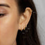 Opal Hoop Earring, Rainbow Huggies, Unisex, Gold, Silver SHEMISLI SH160, SH161, SH162, SH163, SH164