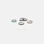 Simple Stone Hoop Earring, White, Emerald, Turquoise, Sapphire, Black, Unisex, Gold, Silver SH040.., SH170.., SH126.., SH376.., SH382..