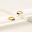 Sapphire Baguette CZ Hoop, Unisex, Gold, Silver SHEMISLI - SH353