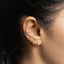 Simple Sapphire CZ Hoop Earring, Huggies, Unisex, Gold, Silver SHEMISLI - SH366, SH367, SH368, SH369, SH370